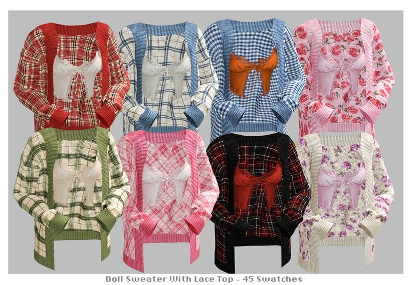Галерея мода Сет одежды Grunge Doll Mini Set #2